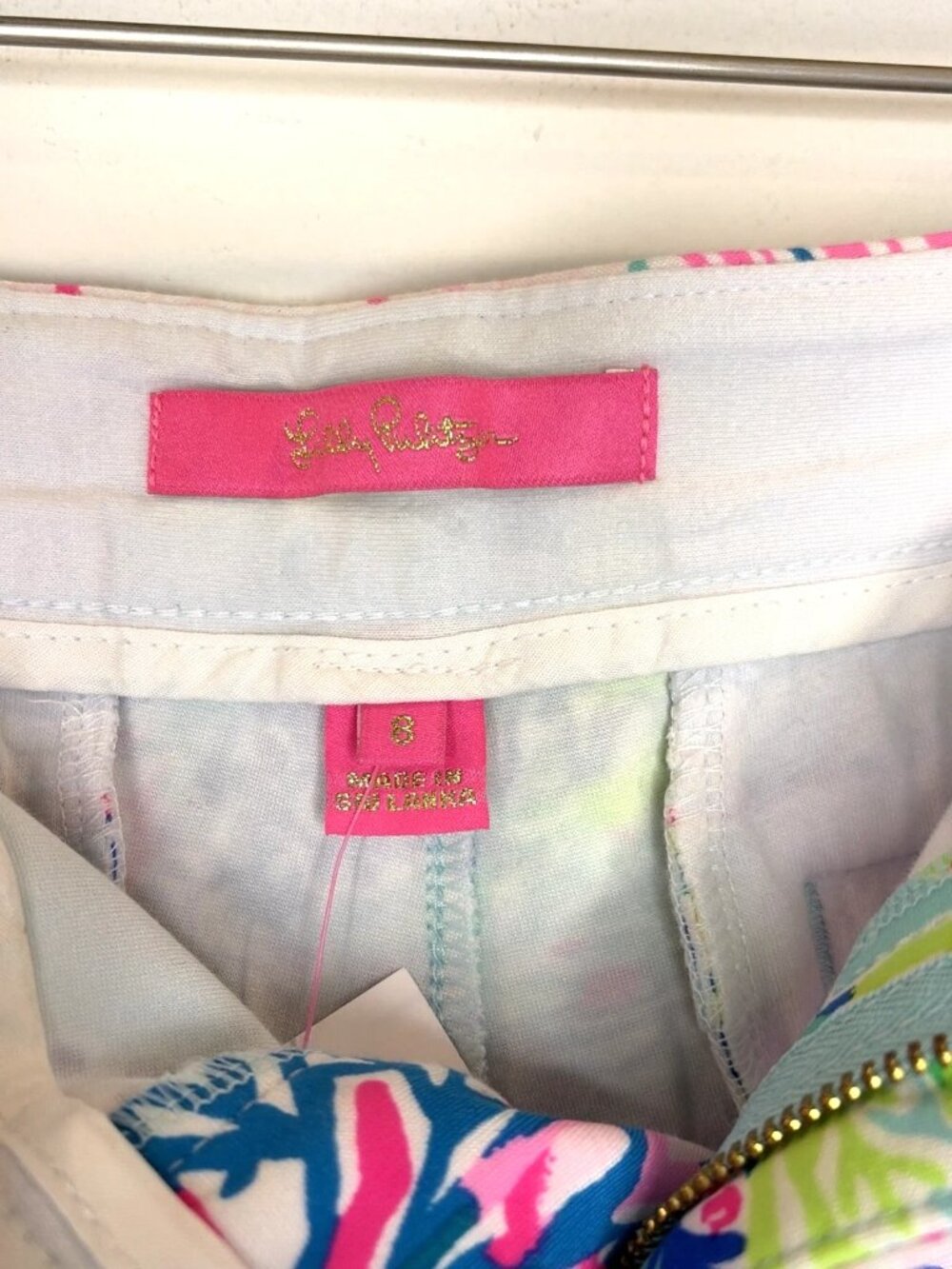 NWT Lilly Pulitzer Buttercup Knit Shorts Sz M Beach You To It 5" Scalloped Hem - Picture 6 of 10